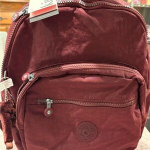 Kipling Deep Red Backpack